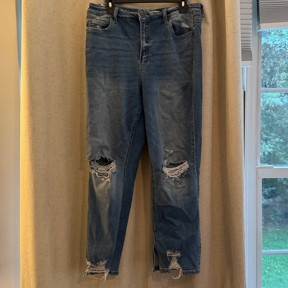 Mica Distressed Blue Jeans